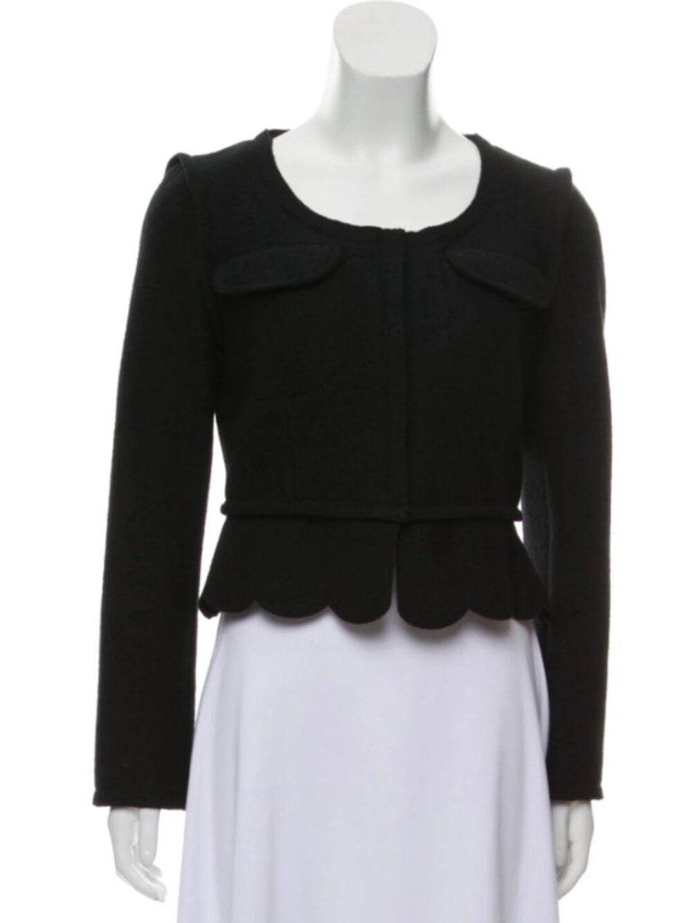 Chloé, Medium, Black Wool Evening Jacket